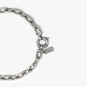 Degs & Sal Silver Lock Chain Bracelet